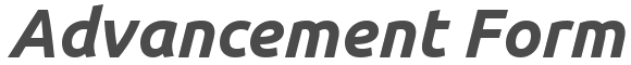 Advancement Form logo