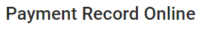 Payment Record Online logo
