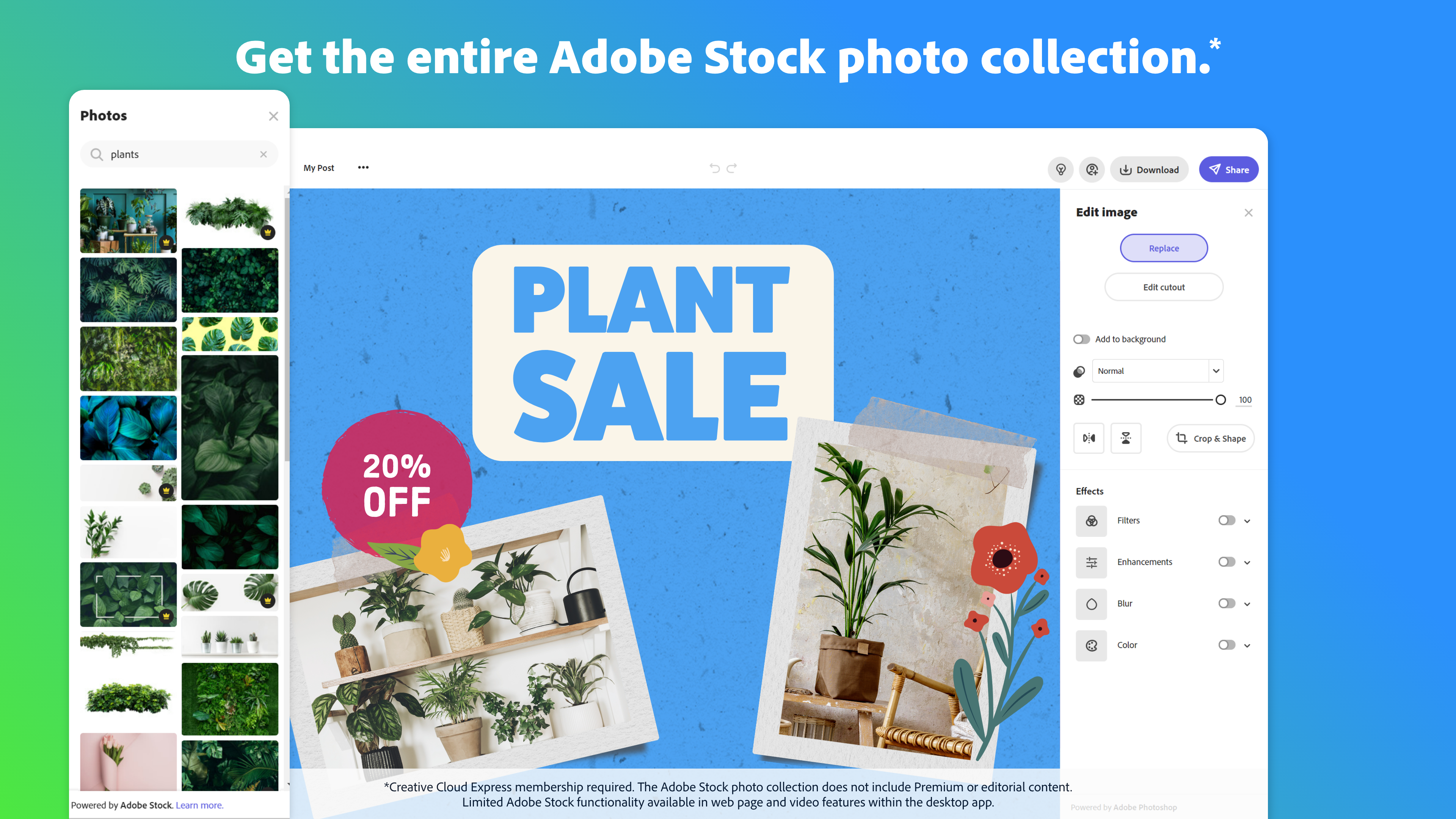 Adobe Creative Cloud Express screenshot & Video