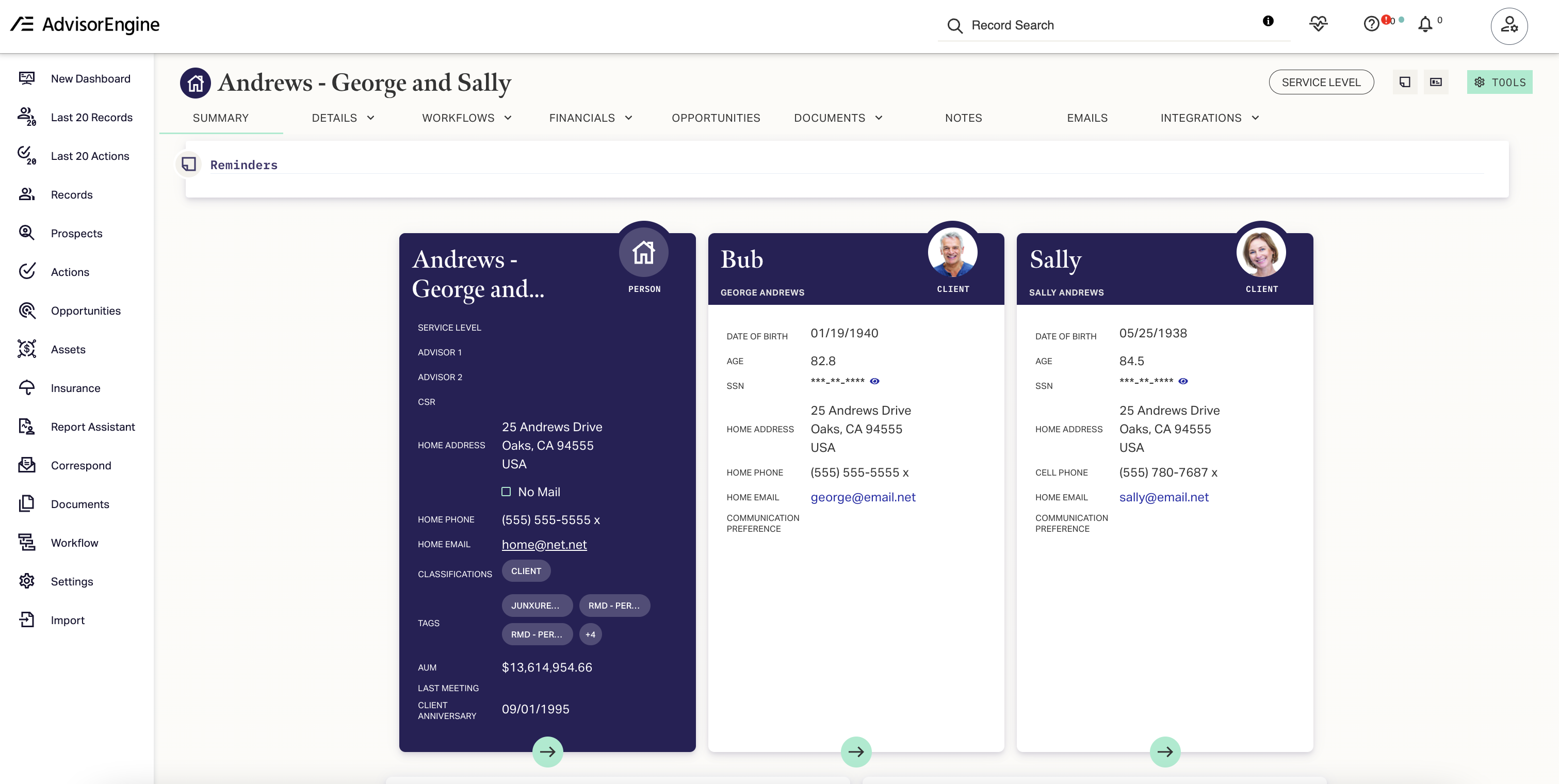 AdvisorEngine CRM screenshot & Video