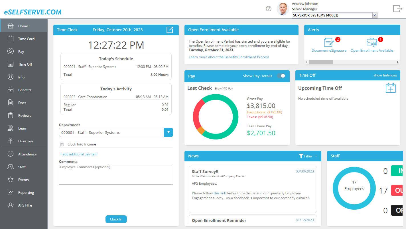 APS screenshot & Video