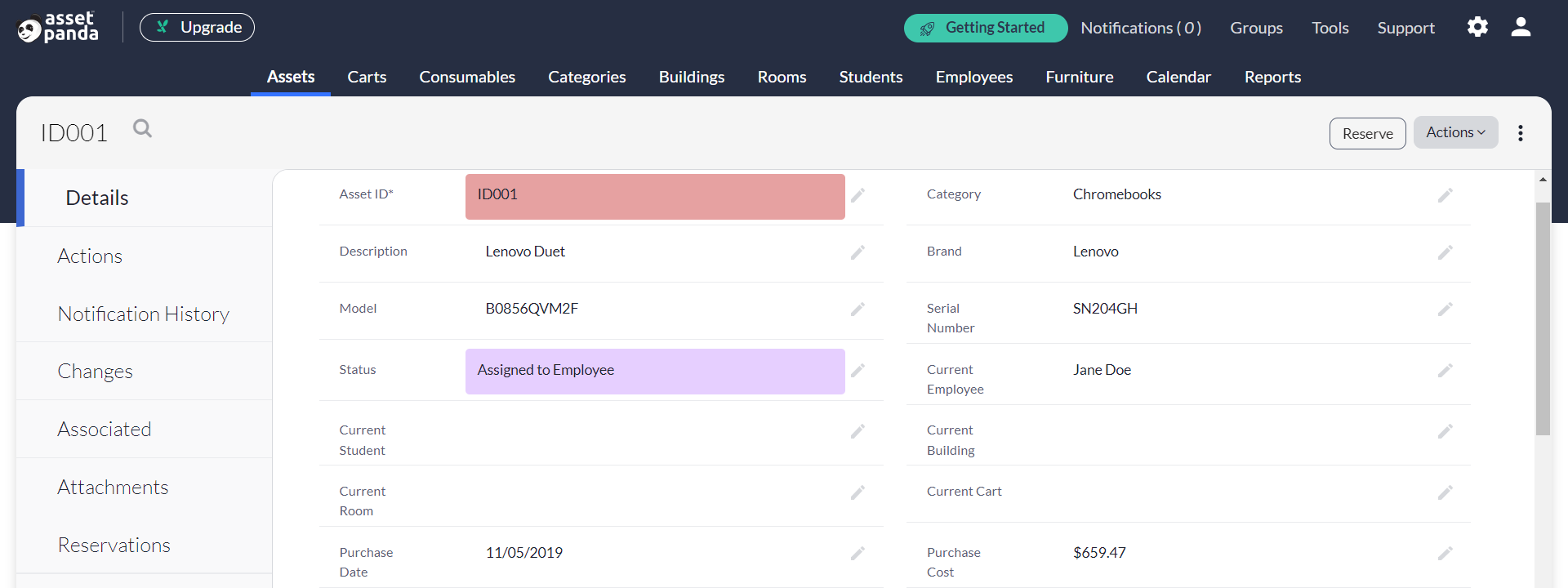 Asset Panda screenshot & Video