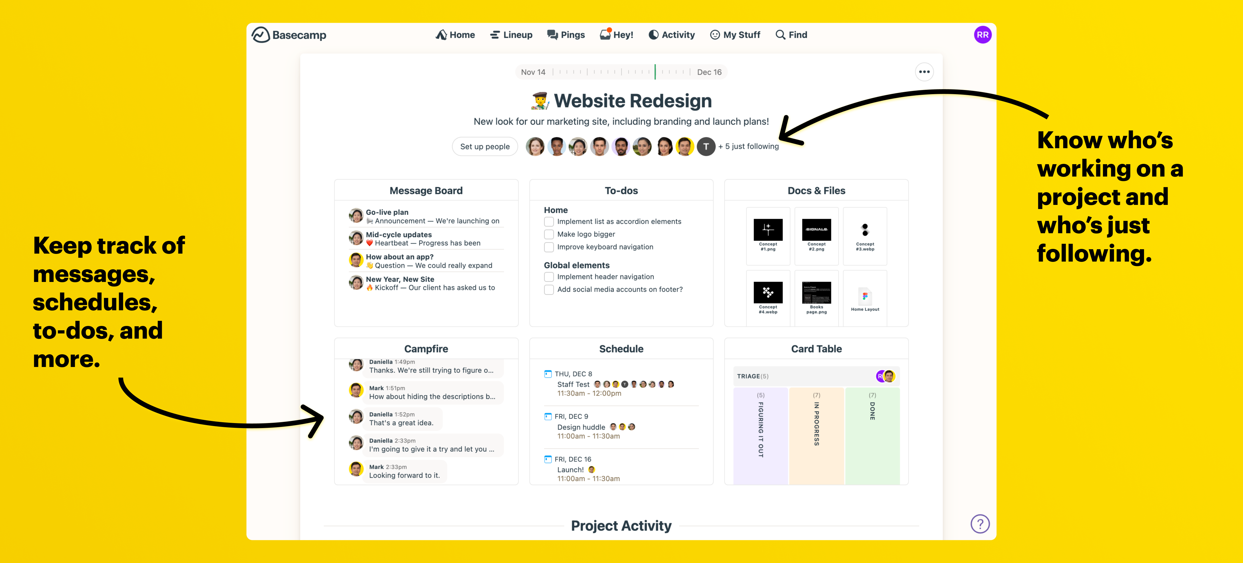 Basecamp screenshot & Video
