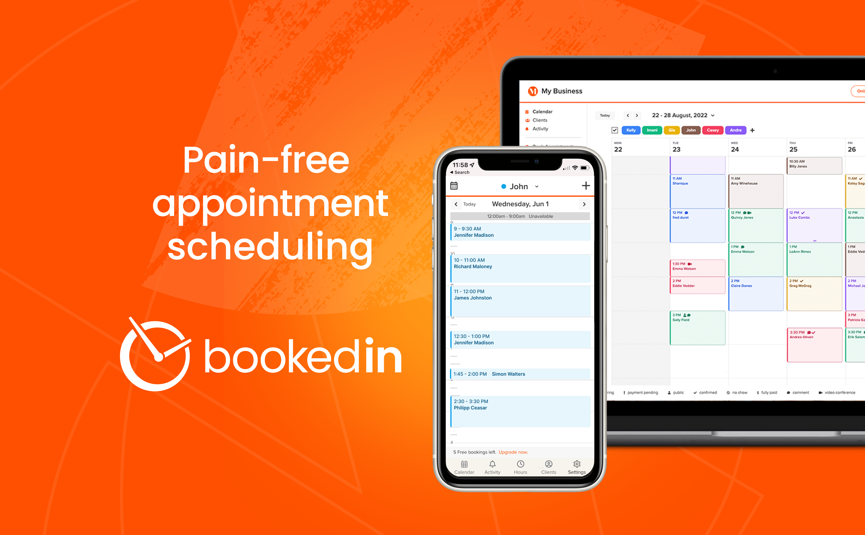 Bookedin screenshot & Video