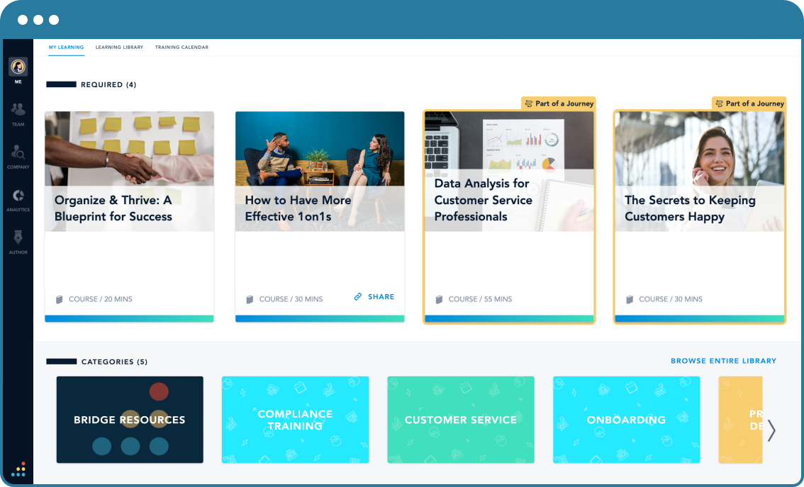 Bridge LMS screenshot & Video