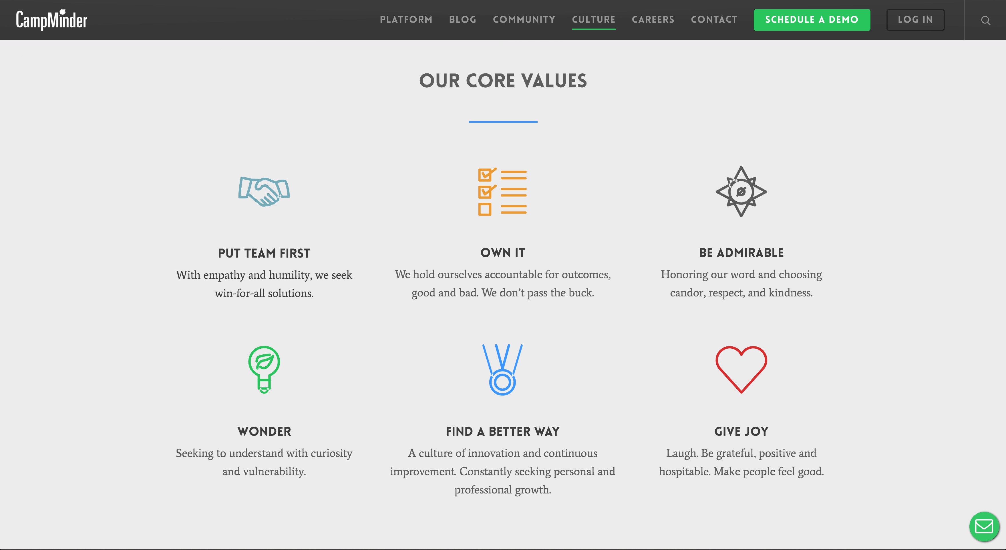 Campminder screenshot & Video