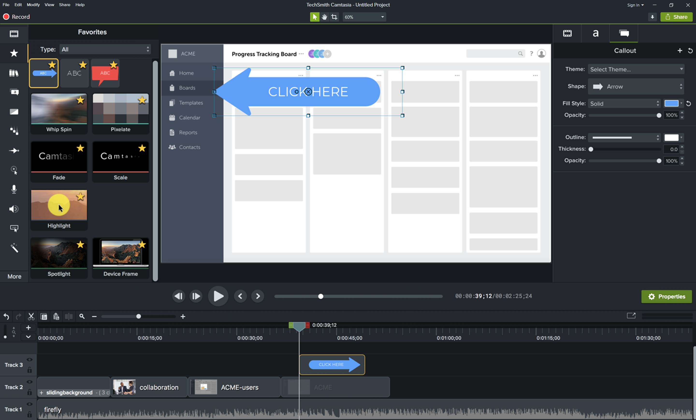Camtasia screenshot & Video