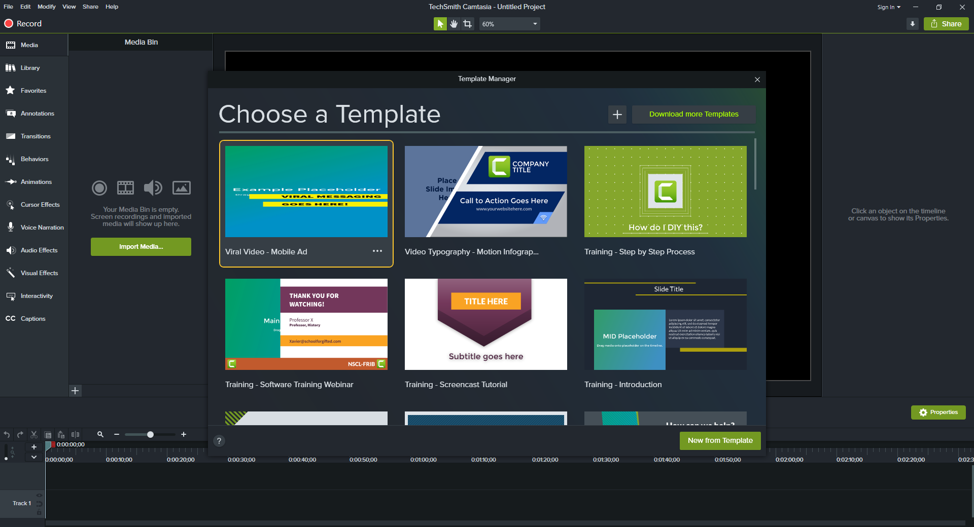 Camtasia screenshot & Video