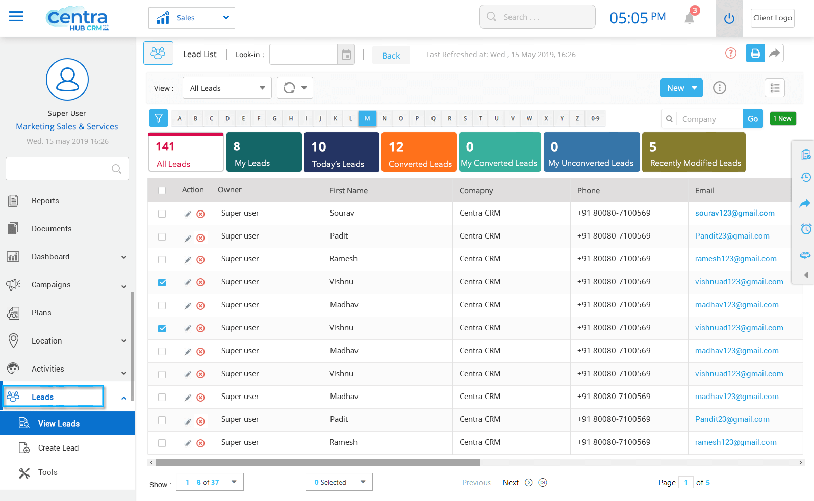 CentraHub CRM screenshot & Video
