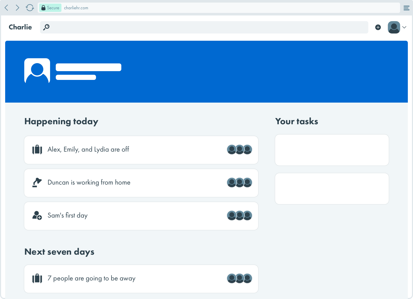 CharlieHR screenshot & Video