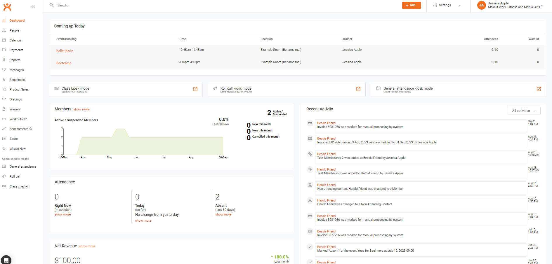 Clubworx screenshot & Video