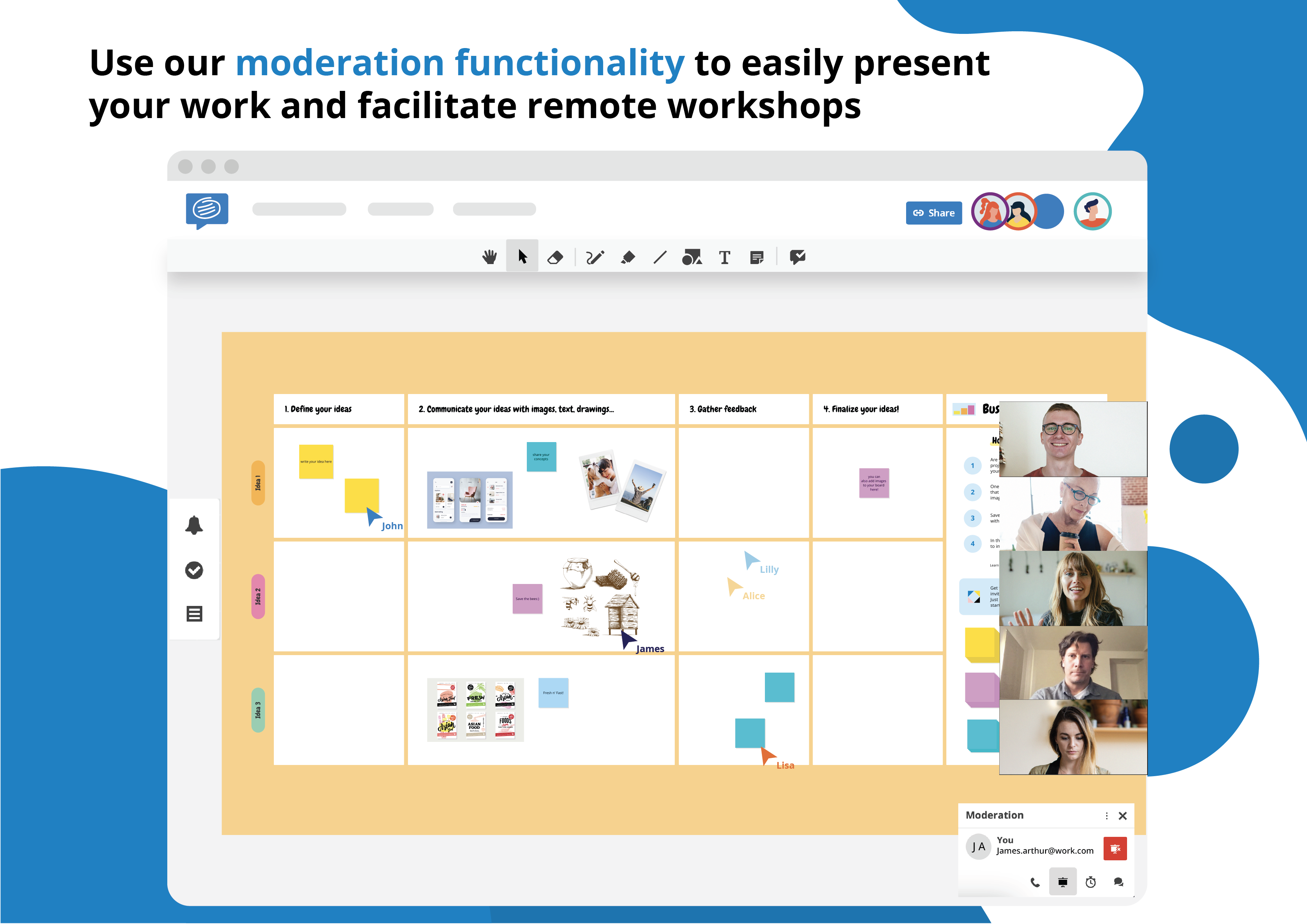 Conceptboard screenshot & Video