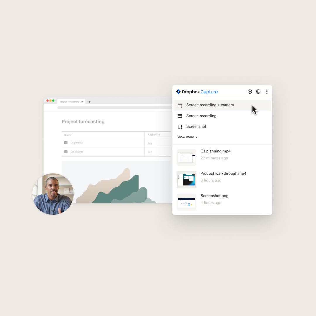 Dropbox screenshot & Video