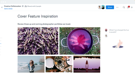 Dropbox screenshot & Video