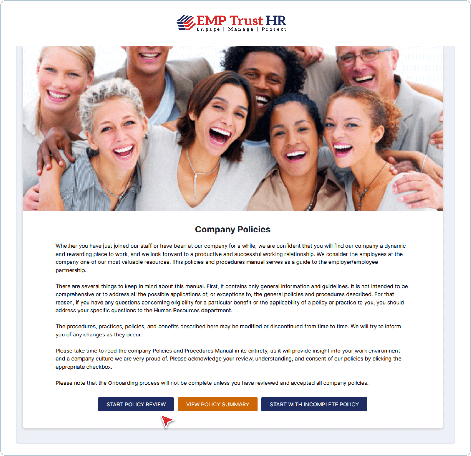EMP Trust HR screenshot & Video