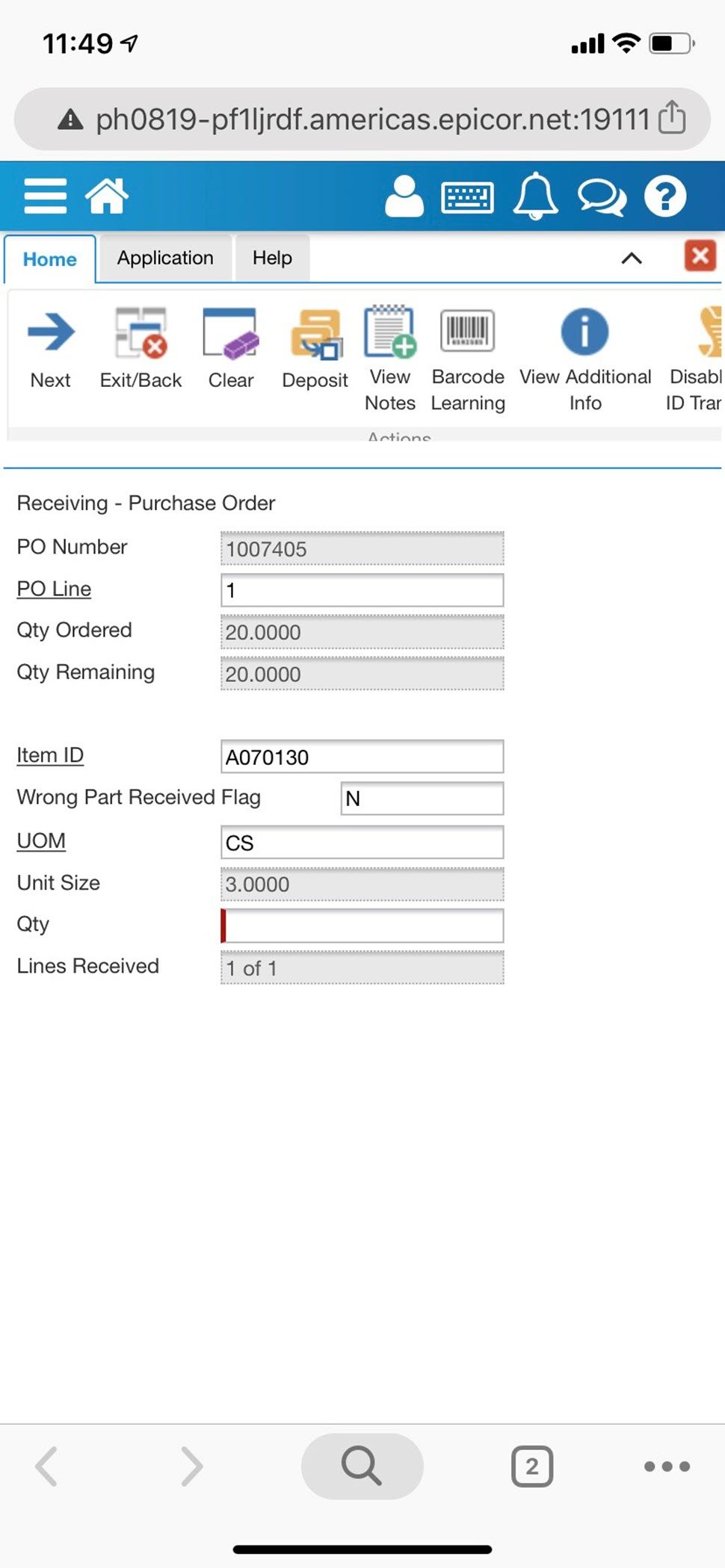 Epicor Prophet 21 screenshot & Video