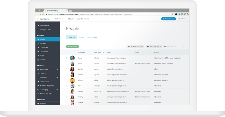 EventMobi screenshot & Video