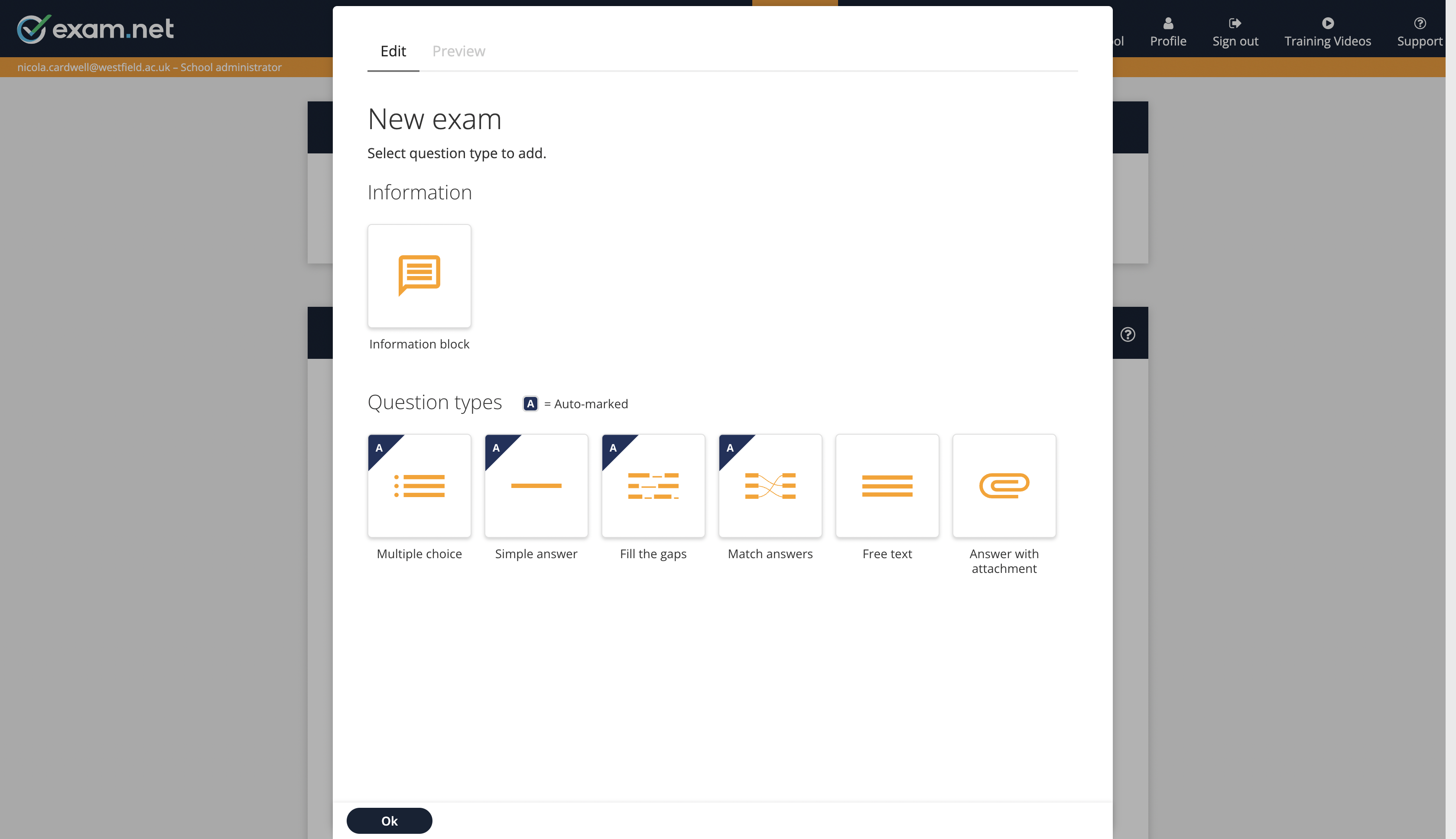 Exam.net screenshot & Video