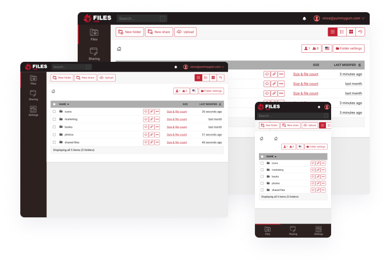 Files.com screenshot & Video