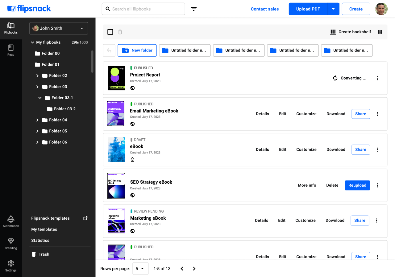 Flipsnack screenshot & Video