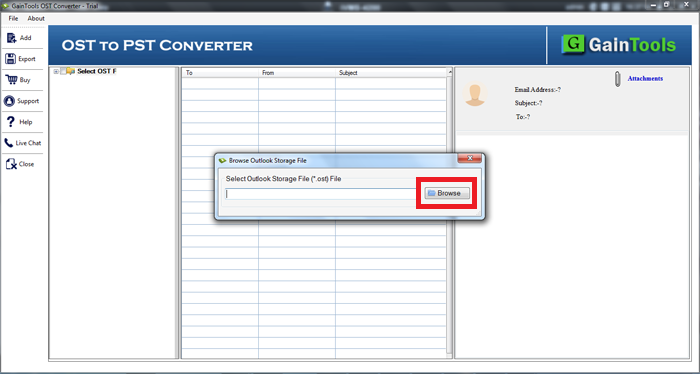 GainTools OST to MSG Converter Software screenshot & Video