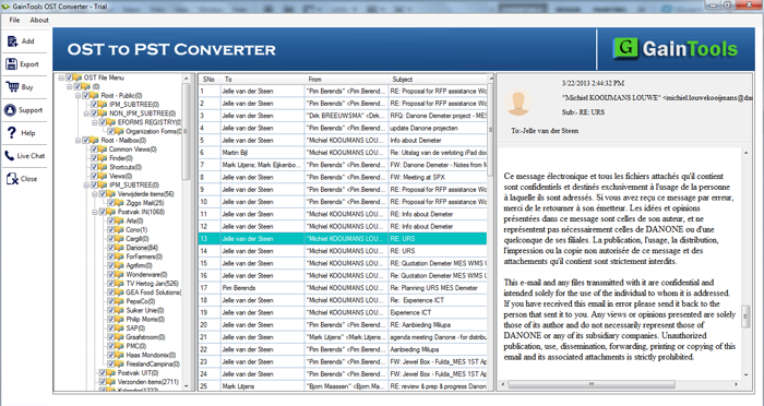 GainTools OST to MSG Converter Software screenshot & Video