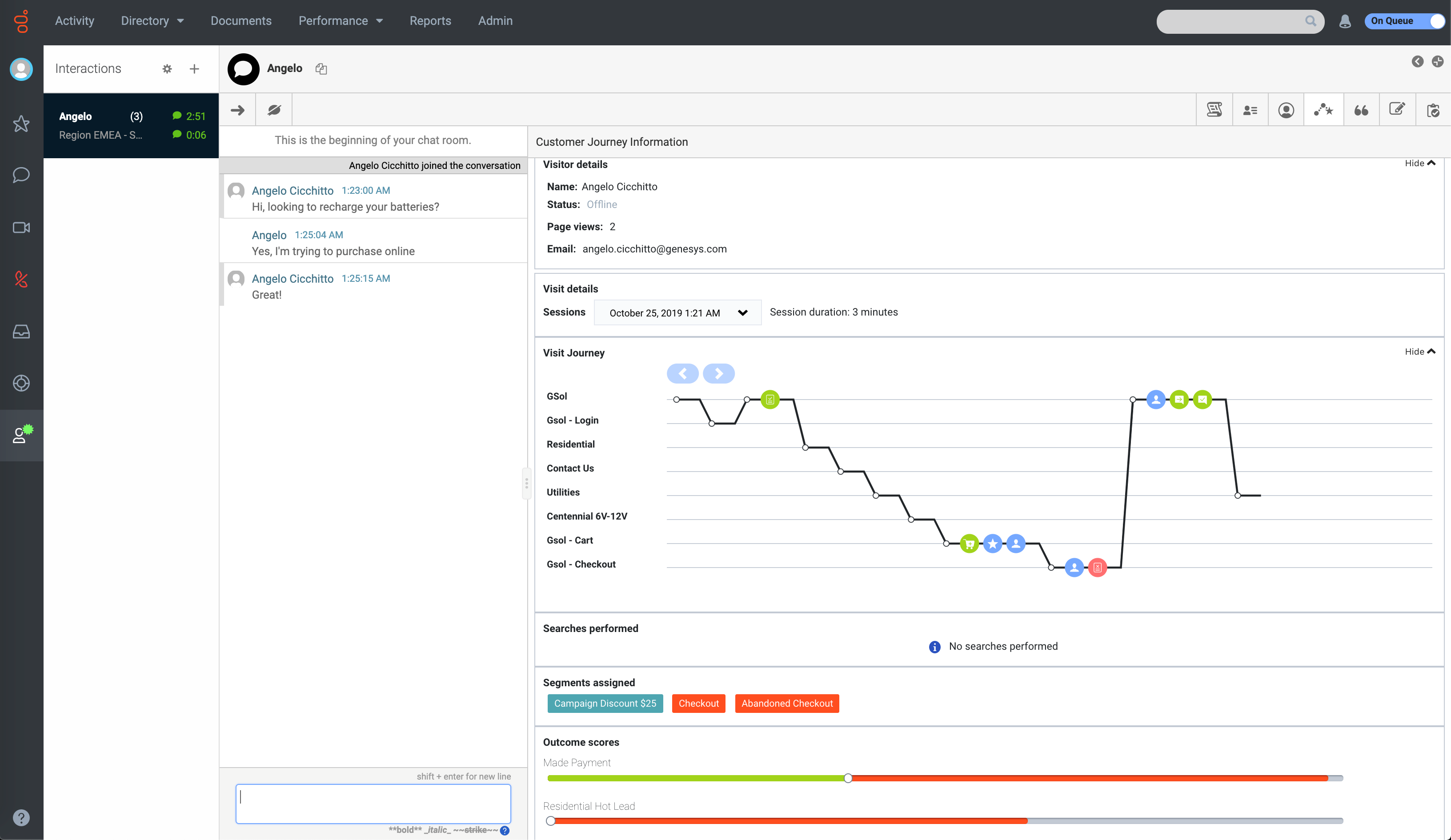 Genesys Cloud CX screenshot & Video