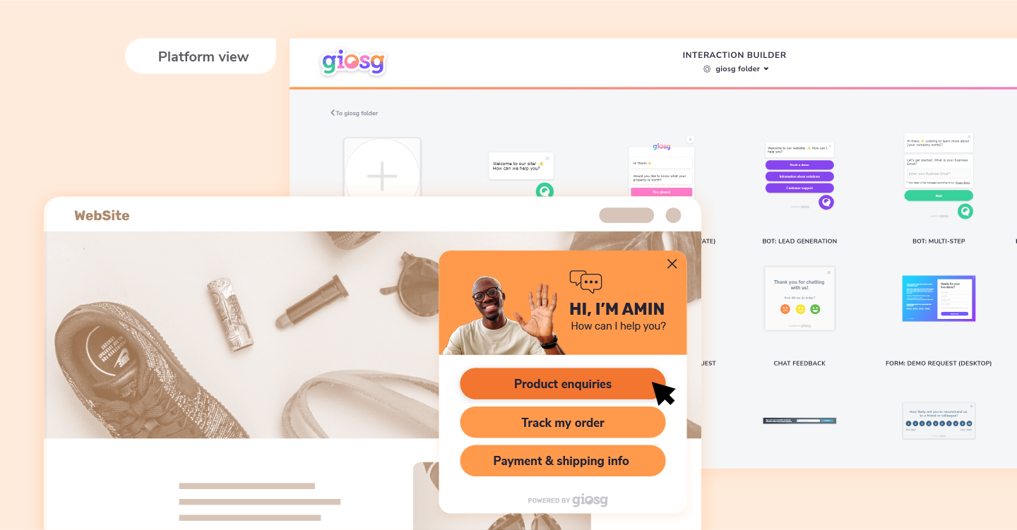 Giosg screenshot & Video