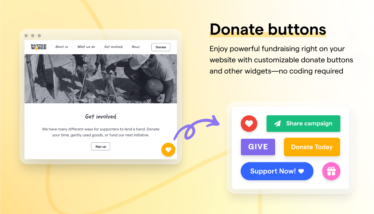Givebutter screenshot & Video