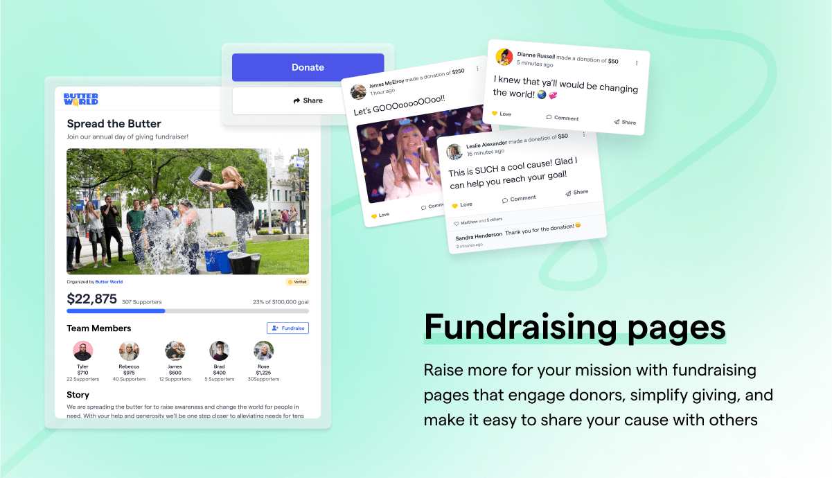 Givebutter screenshot & Video