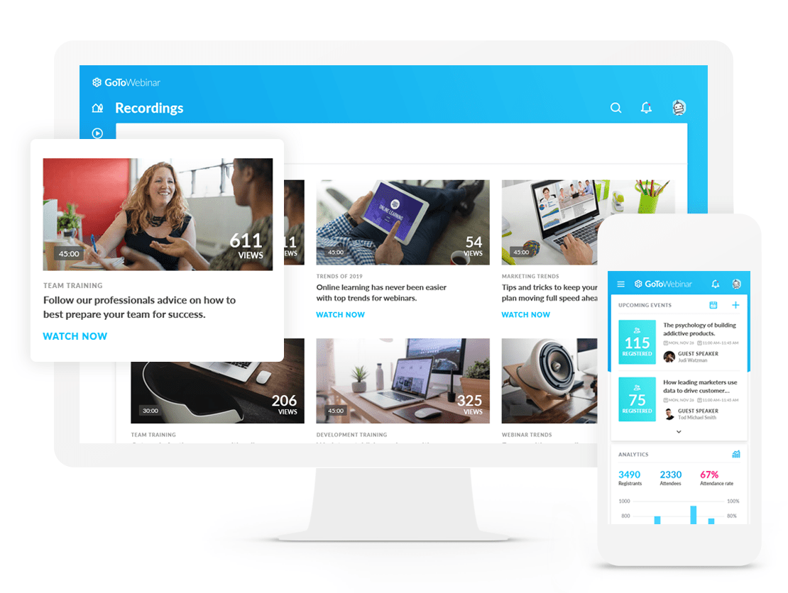 GoTo Webinar screenshot & Video