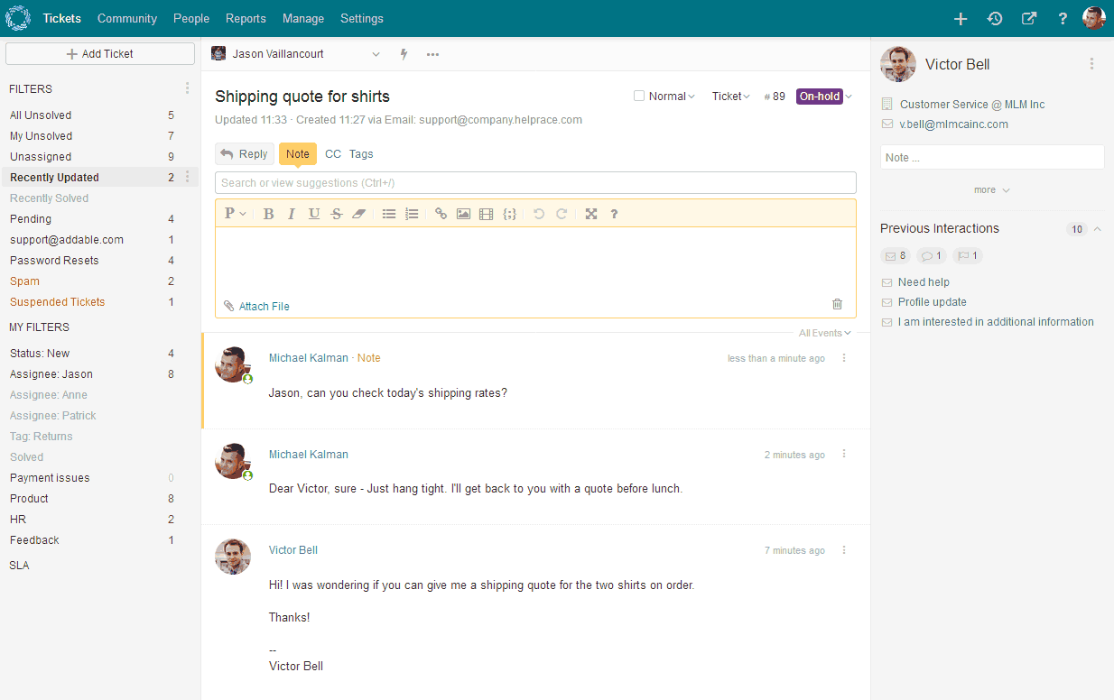 Helprace screenshot & Video