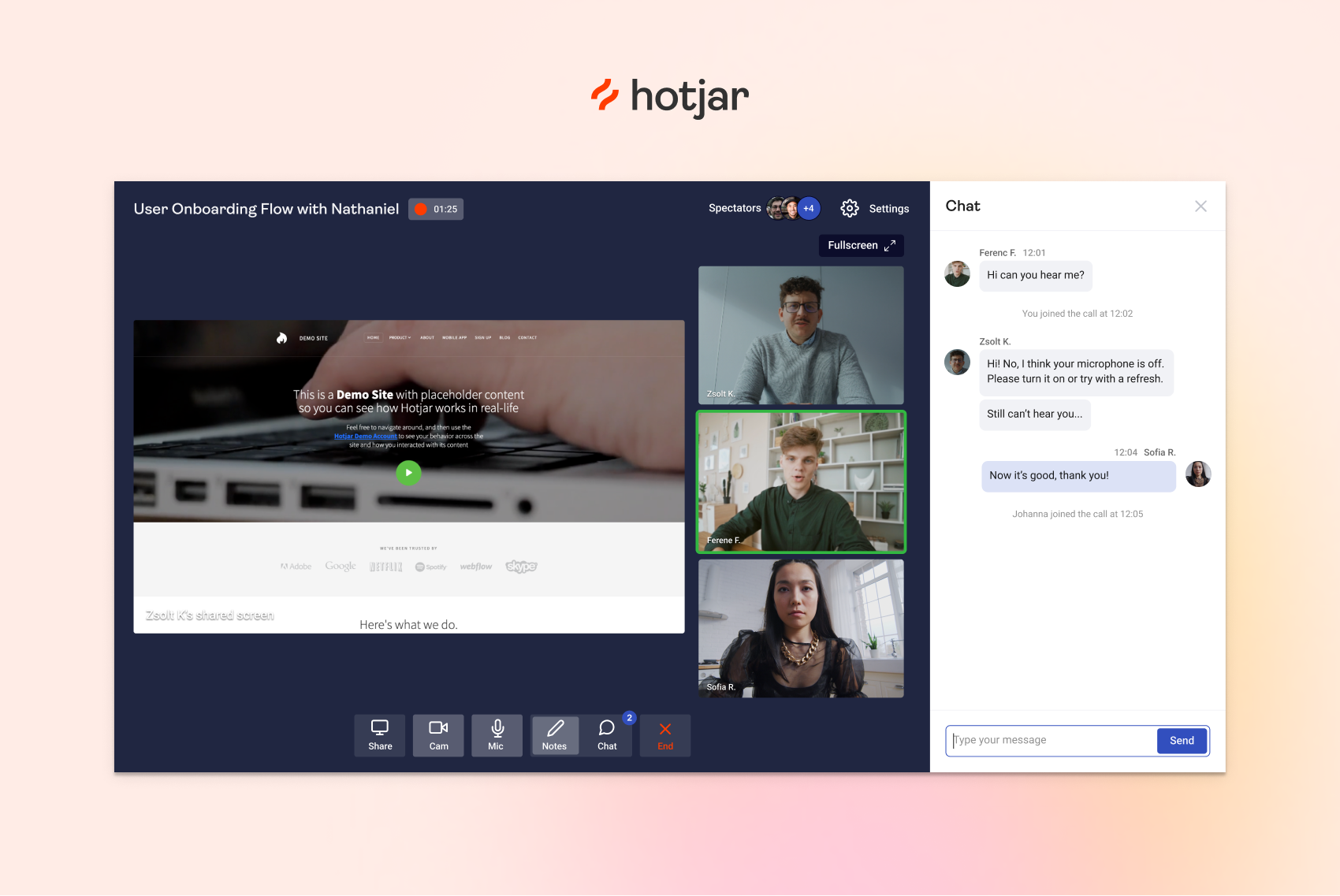 Hotjar screenshot & Video