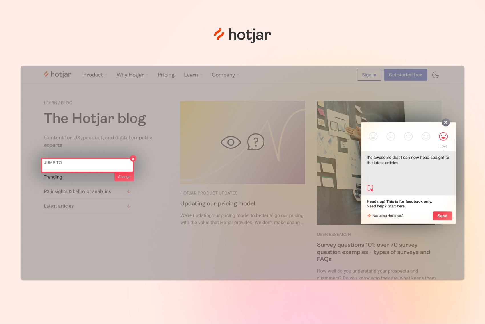 Hotjar screenshot & Video