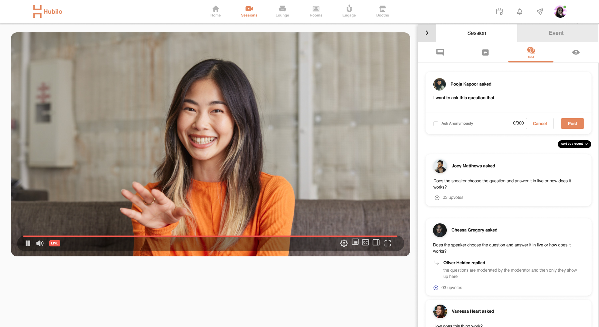 Hubilo screenshot & Video