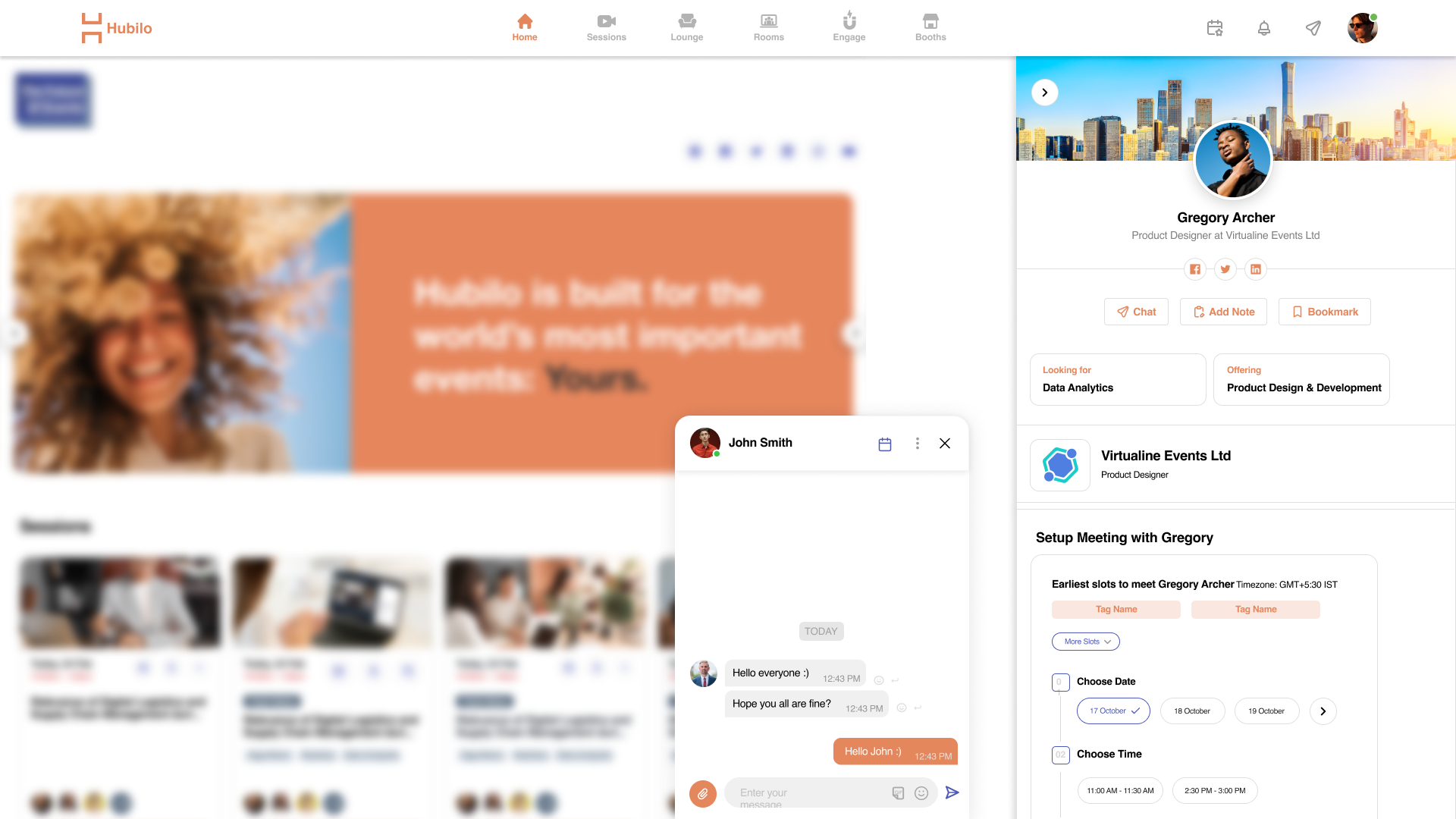 Hubilo screenshot & Video