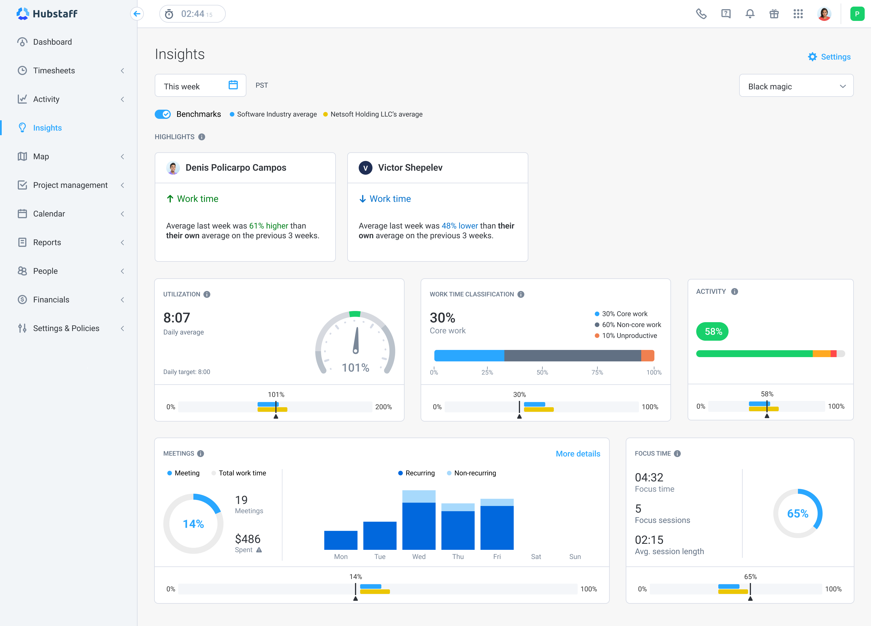Hubstaff screenshot & Video