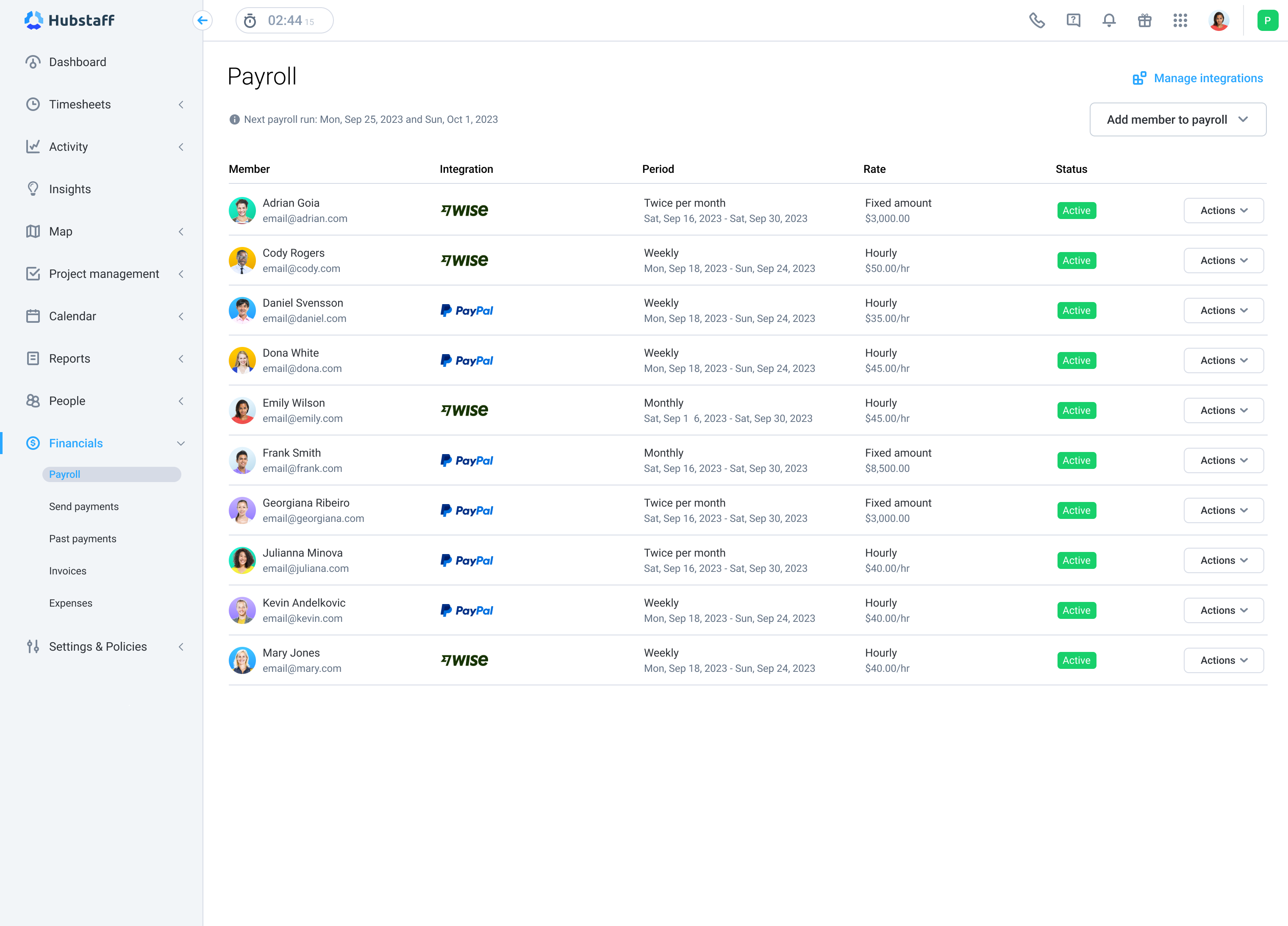 Hubstaff screenshot & Video