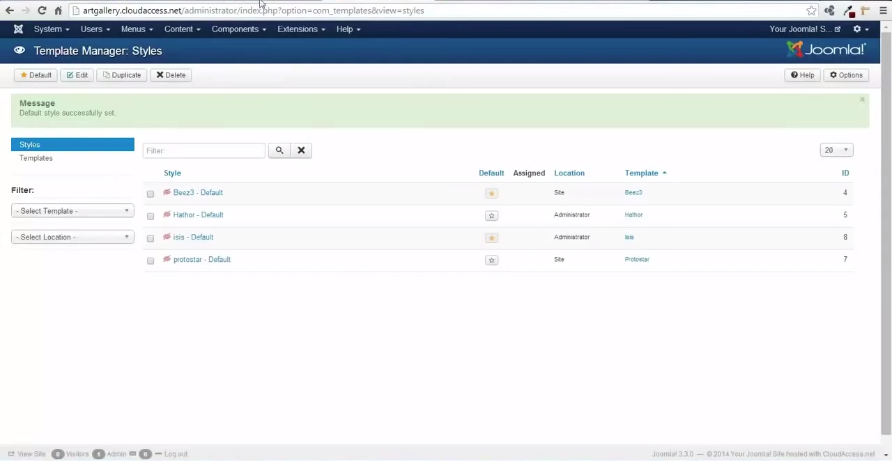 Joomla screenshot & Video