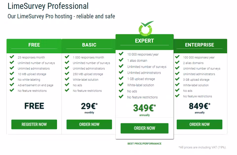 LimeSurvey screenshot & Video