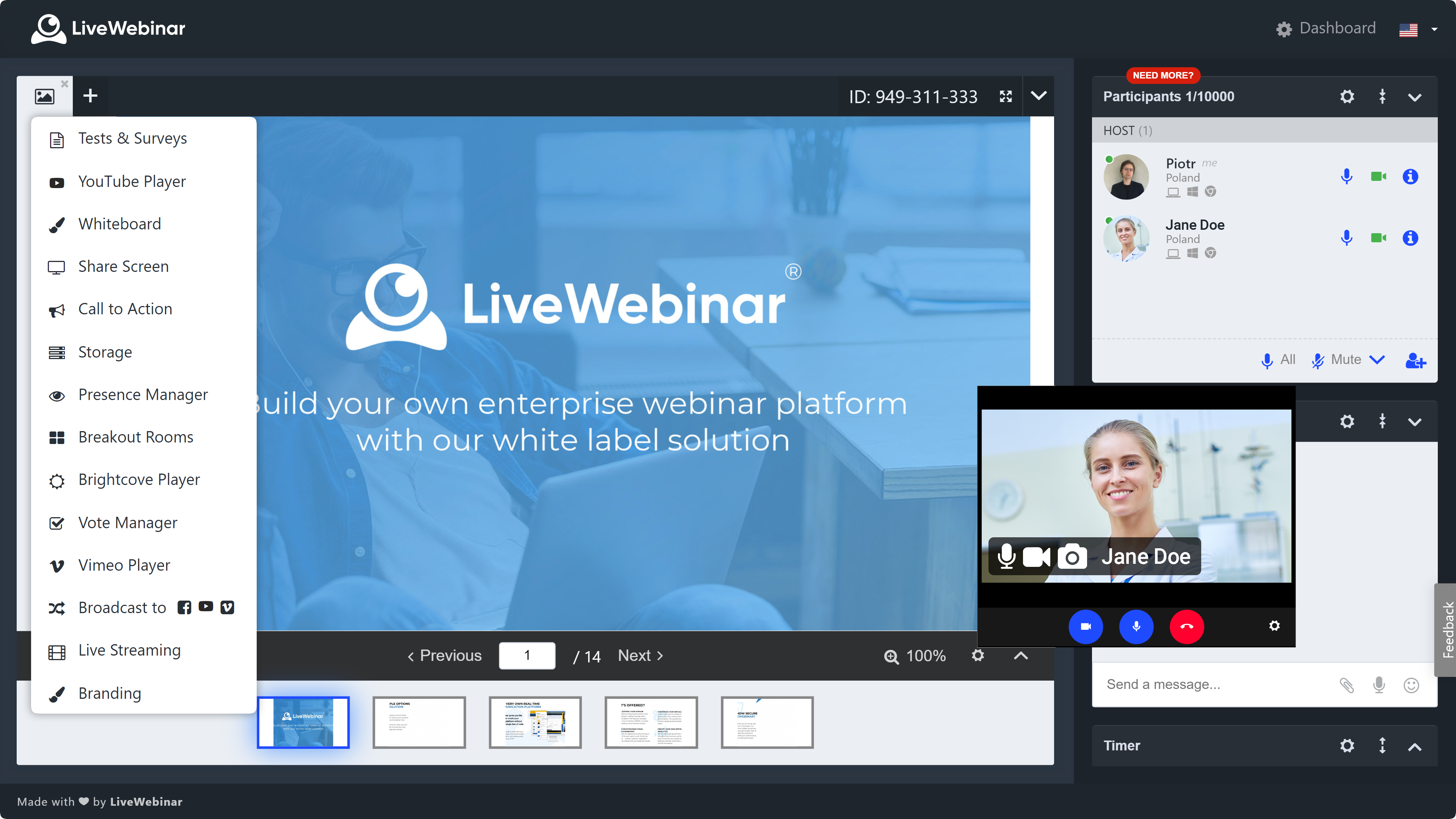 LiveWebinar screenshot & Video