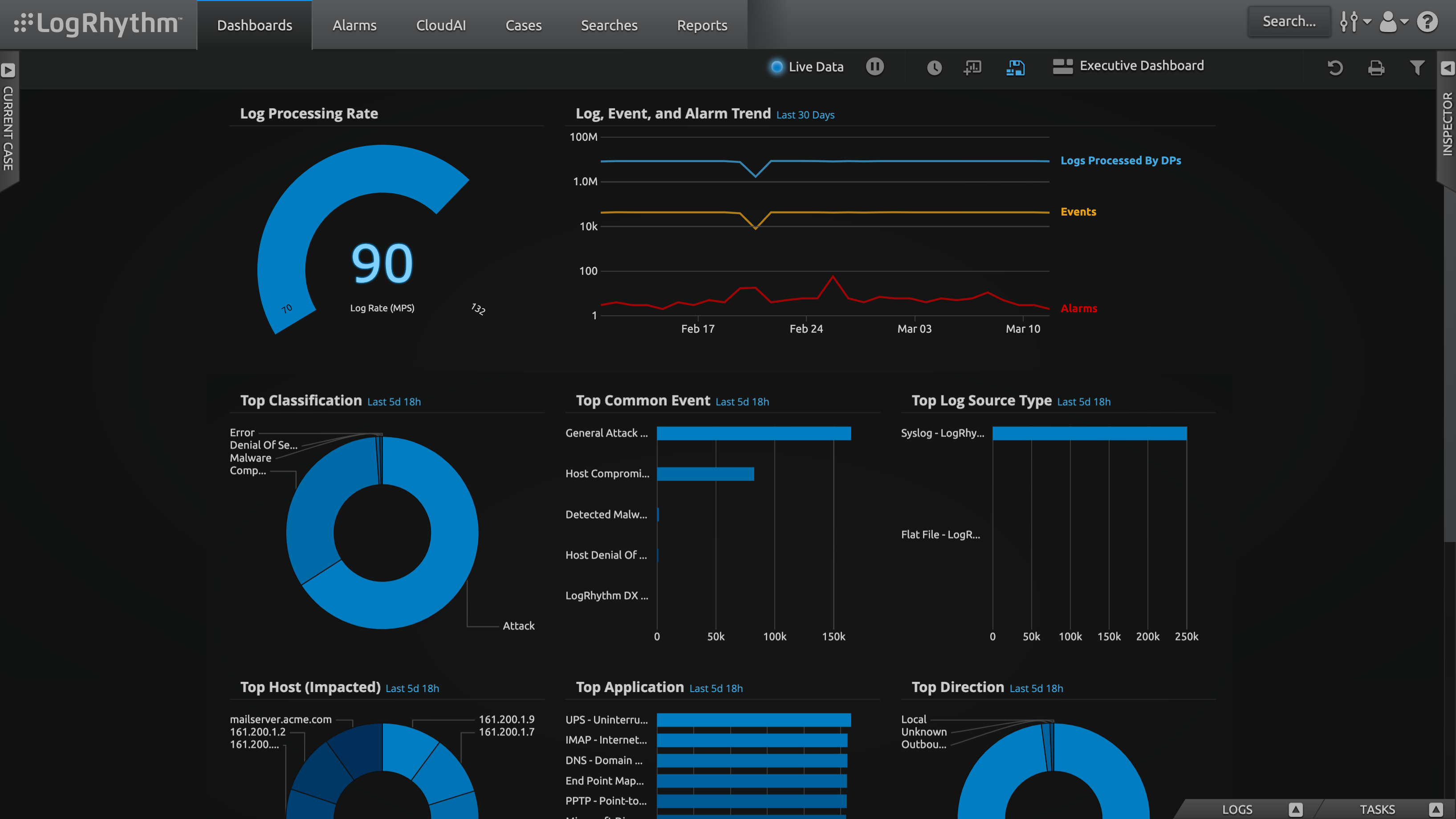 LogRhythm SIEM screenshot & Video