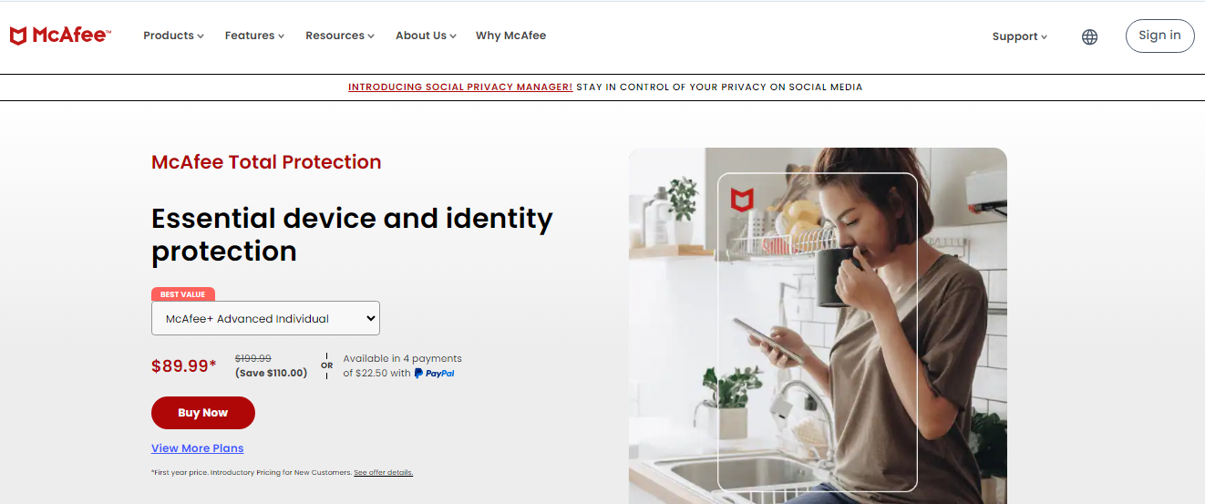 McAfee AntiVirus Plus screenshot & Video