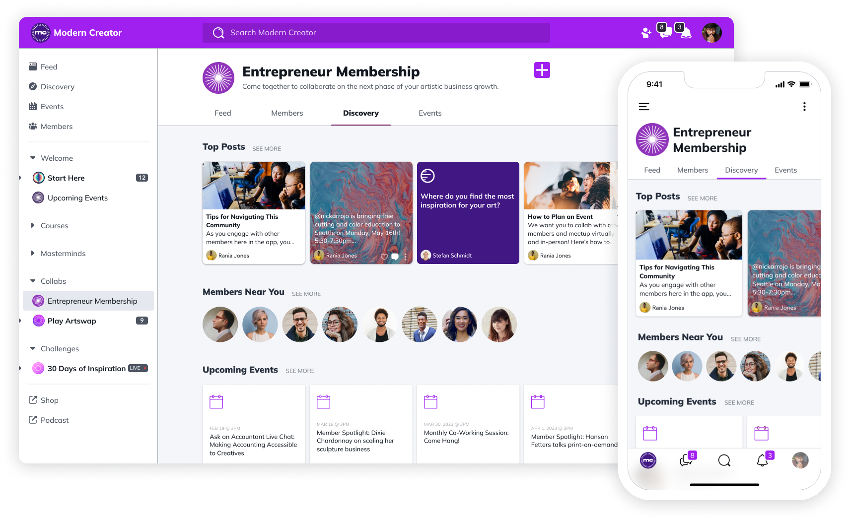 Mighty Networks screenshot & Video