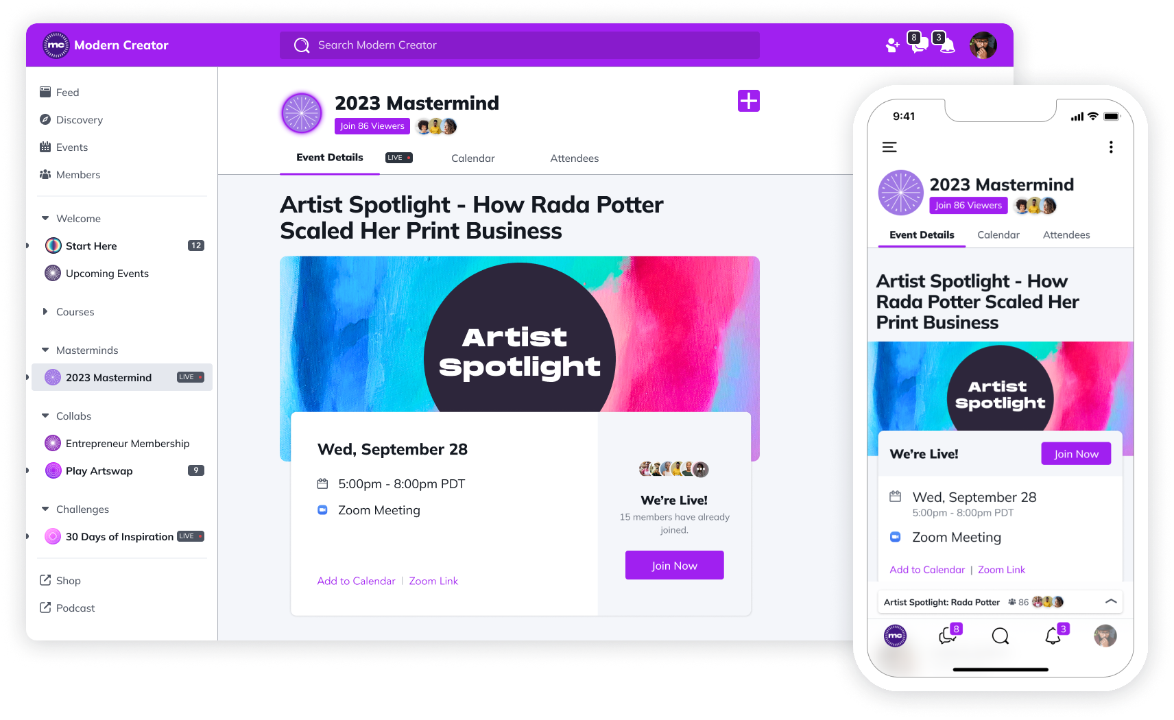 Mighty Networks screenshot & Video