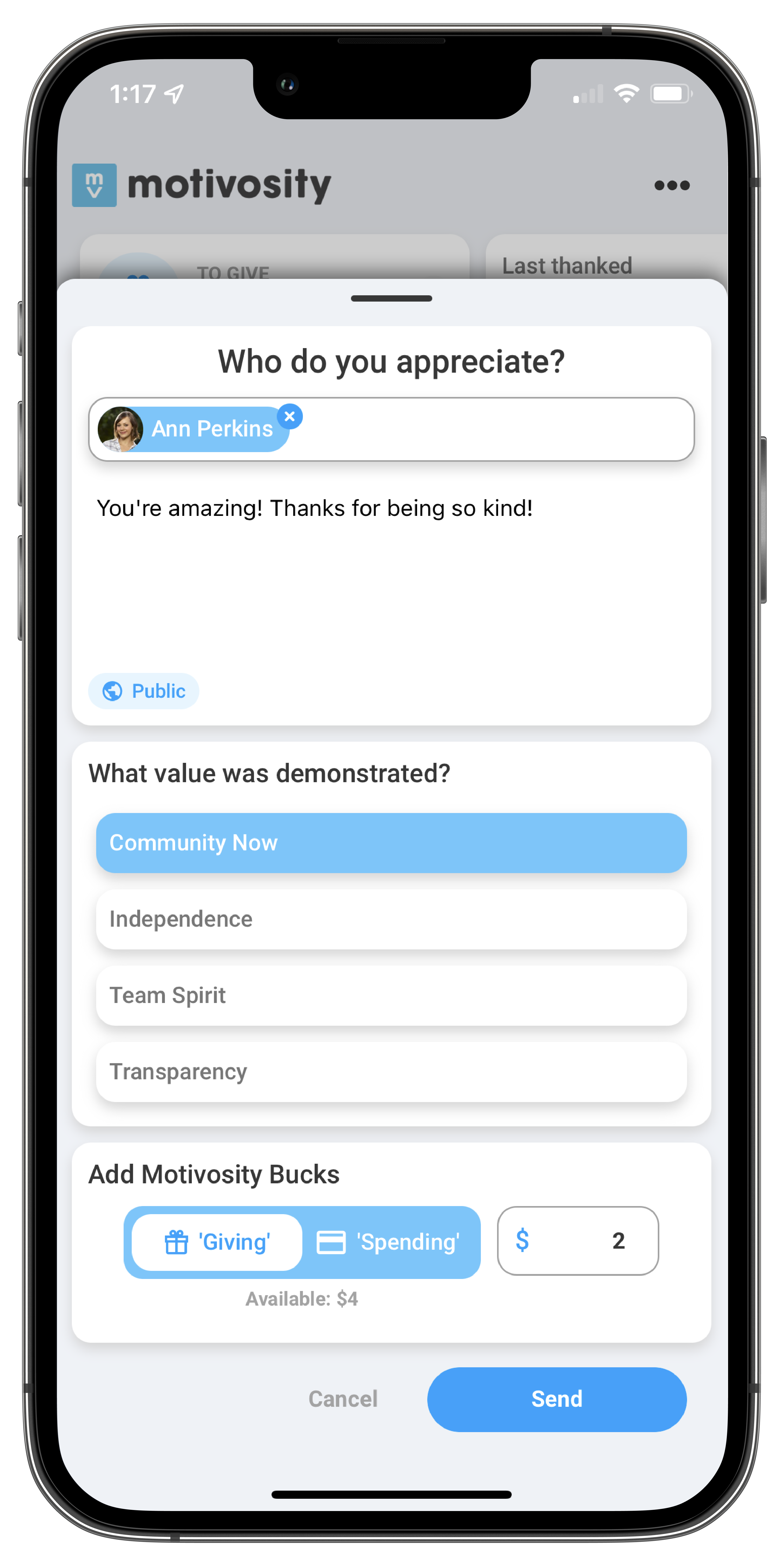 Motivosity screenshot & Video