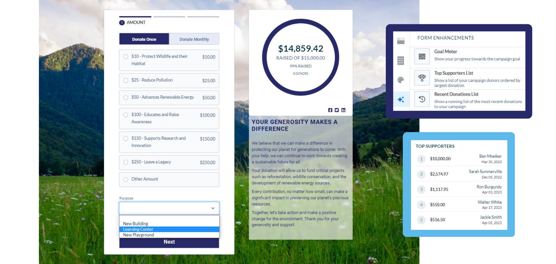 Neon CRM screenshot & Video