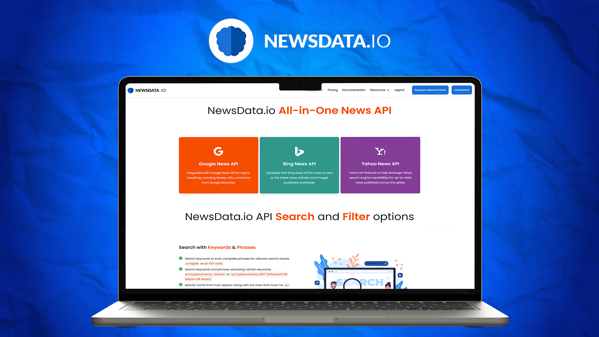 NewsData.io screenshot & Video