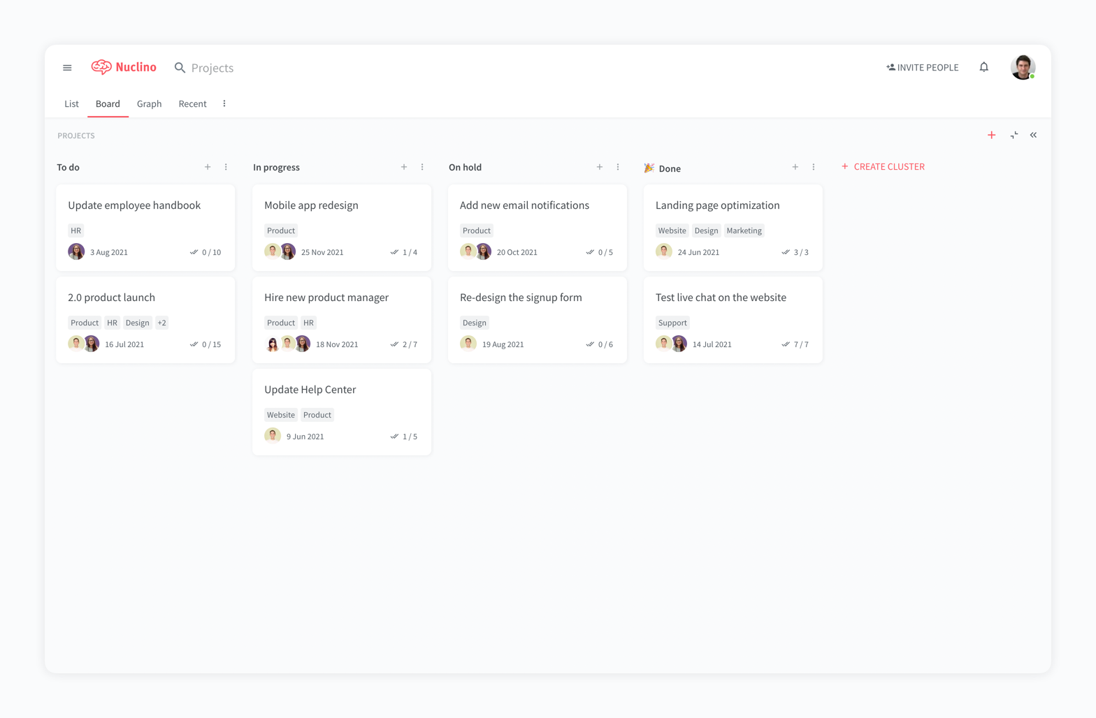 Nuclino screenshot & Video