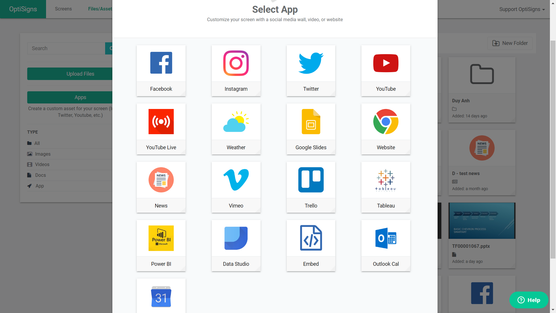 OptiSigns screenshot & Video